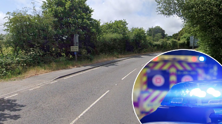 The road was closed while police conducted an examination of the scene Picture: Google