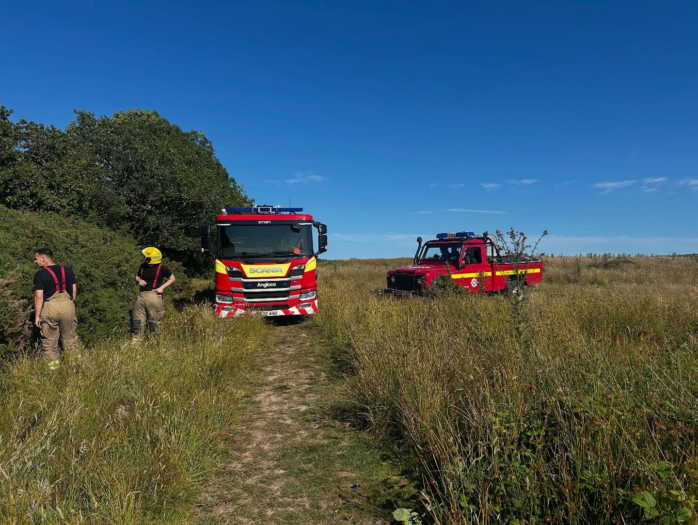 The fire was quickly brought under control Picture: Swanage Fire Station
