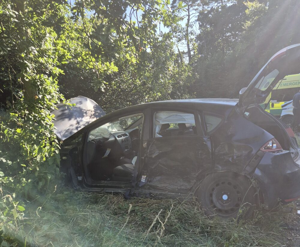 Police thanked people for their patience while they attended the scene Picture: Purbeck Police