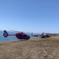 Anvil Point became quite busy as various crews worked together to rescue the man Picture: Swanage Coastguard