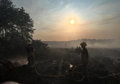 The tireless firefighters have been working non-stop Picture: Swanage Fire Station