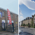 The existing site, left, with the proposed alterations, right Pictures: Briffa Phillips Architects
